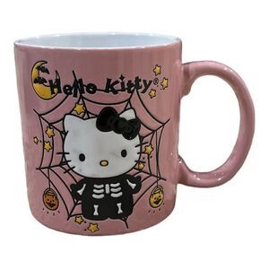 Sanrio Hello Kitty Skeleton Pink Halloween Mug